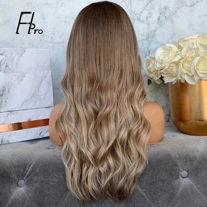  Transparent Lace Front Wig 13x4 Ombre Brown Blonde Direct from China Hair Factory